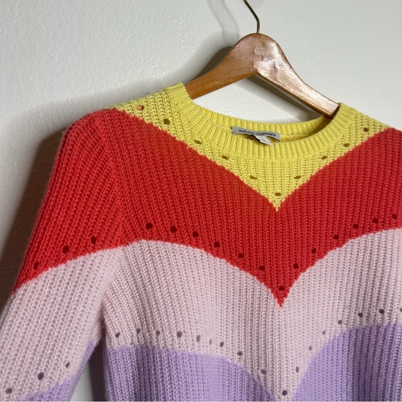 Autumn Cashmere Pastel Multicolor 100% Cashmere Sweater Size Small - Picture 9 of 15